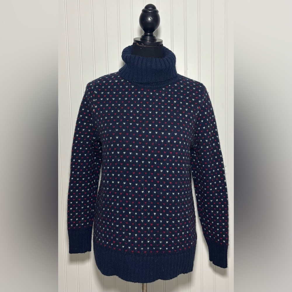 L.L. Bean Navy Turtleneck Sweater